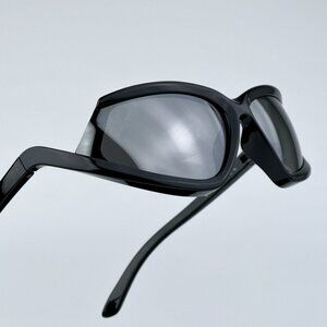 Balenciaga BB0289S 001 BRAND NEW Sunglasses Black Mirror Wraparound Unisex